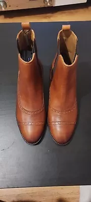 Massimo Dutti Tan Chelsea Boots Size 3 • £19.86