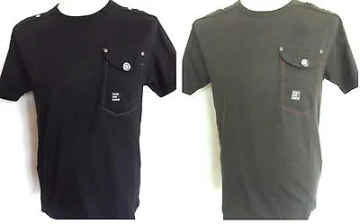 Crew Neck Mens T-Shirts Khaki And Black Size: Small DUCK & COVER • £25