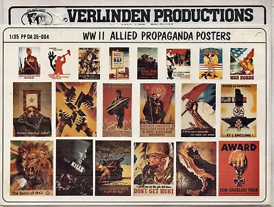Verlinden Productions WWII Allied Propaganda Posters 1:35 /vp9 • $10.82