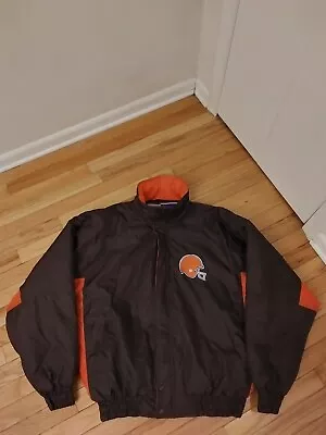 Cleveland Browns NFL Game Day Vintage Competitor Men's Insulated Parka Jacket XL • $124.99