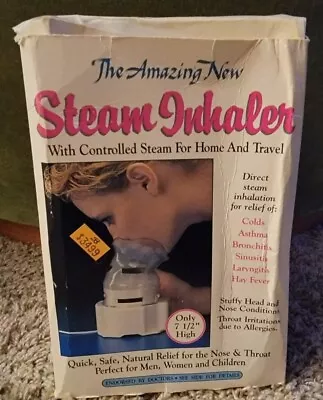 Bernhard Personal Steam Inhaler Vintage New Open Box For Allergies Colds Sinus • $18