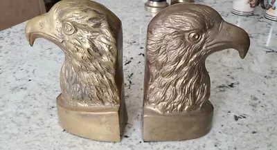 Vintage Brass Eagle Pair Of Bookends Korea Americana • $51