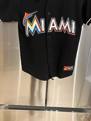 Miami Florida Marlins  Stanton    Majestic Baseball    Jersey  Youth Medium • $17.91