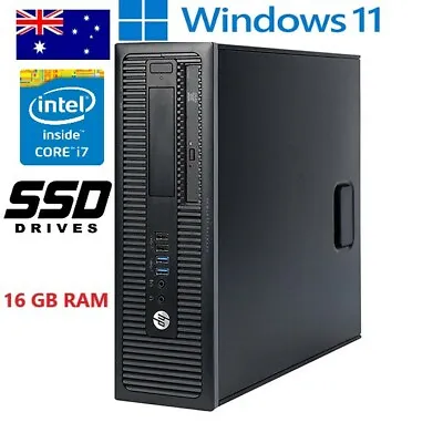 $419 • Buy HP PRODESK 400 G1 CORE I7 4790 3,60GHZ 16GB 256GB SSD 1TB WINDOWS 11 DESKTOP PC