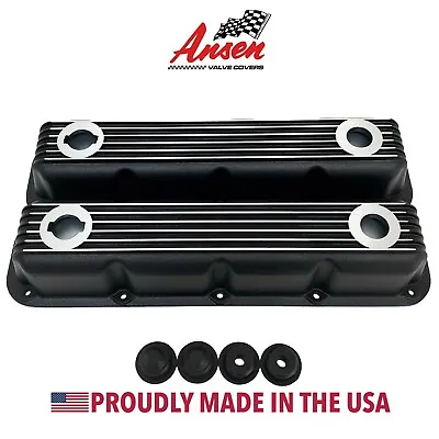 Mopar Performance MAGNUM Valve Covers 5.2L/5.9L V8 - Finned Black - Ansen USA • $229