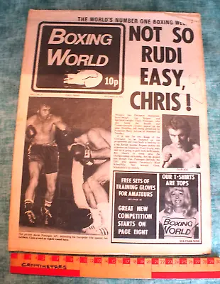 VINTAGE BOXING WORLD - BUGNER / FINNEGAN/  - VOL 1 No.21 1972 • $7.45