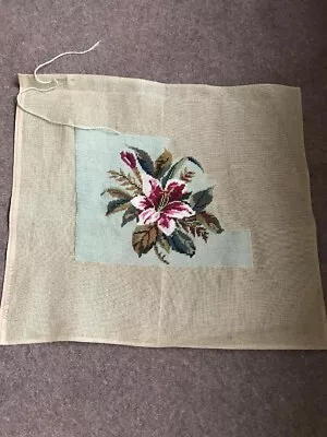 Beautiful Vintage Ivo Tapestries Ltd Lily Design Part Complete Cushion Cover • £4.99