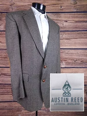 VTG Austin Reed Blazer 41L Sport Coat Jacket Two Button Wool Elbow Patch Mens • $31.98