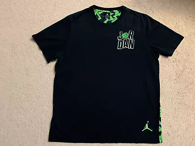 Michael Jordan Jumpman Marvin The Martian T-Shirt Size XL Black Space Jam • $13