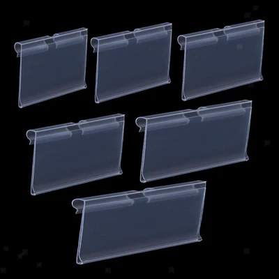 £10.24 • Buy 50PCS Transparent Plastic Retail Price Tag Label Holder For Shops Warehouse