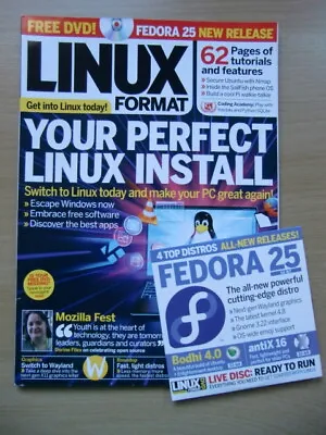 Linux Format (January 2017) - Fedora 25 Linux Install Build A Fast Linux PC • £6.99