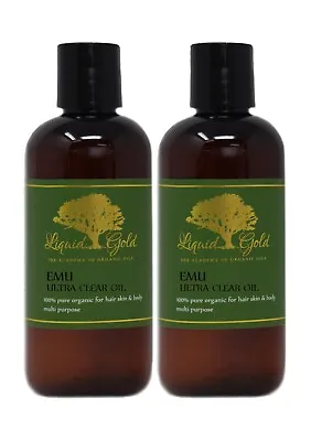 Premium Ultra Clear Emu Oil Pure & Organic For Skin Hair And Health Body Fresh • $24.48