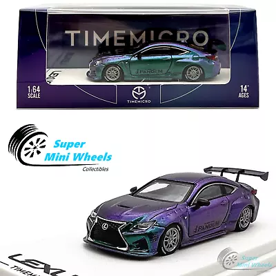 Time Micro 1:64 Lexus RC F Wide Body (Magic Green/Purple) Diecast Model • $22.98