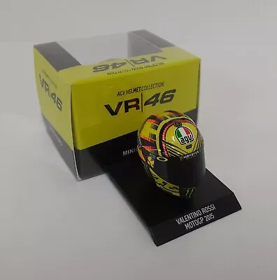 MINICHAMPS Valentino Rossi Model 1/10 Helmet AGV Moto Yamaha 2015 Modeling • £21.53