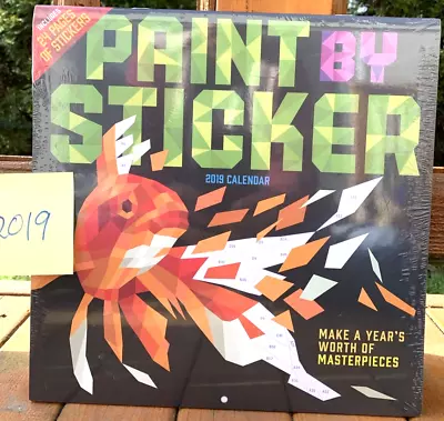 PAINT BY STICKER 2019 Calendar • $12.50