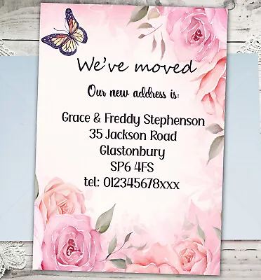 Personalised Moving Cards Change Of Address Cards New Home Card A6 X10 • £3.67