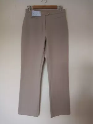 £7 • Buy St Michael M&S Size 14 Light Khaki Casual Trousers. Straight Leg. Stretchy.