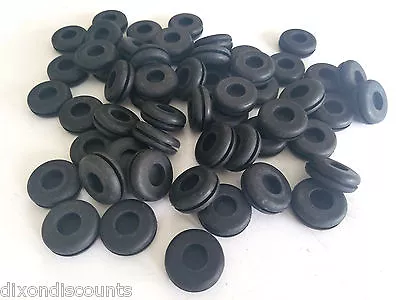 Lot Of 50 Blank Hole Sealing Closed Rubber Grommet Fittings -Fits 5/8  Holes  • $16