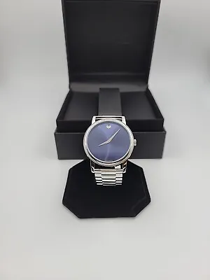 Movado Men’s Classic Museum Quartz Blue Dial Swiss Watch - 2100015 ($895 MSRP) • $259.99