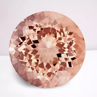 Morganite Round Cut Loose Gemstone 10 Mm 3.58 Cts Peach Color Gemstone • $11.99