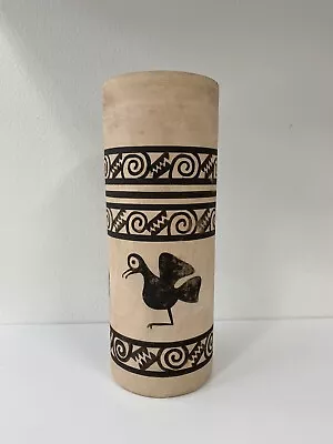 Taller Pablo Zabal Cylinder Vase Chile Todo A Mano Bird • $49.99