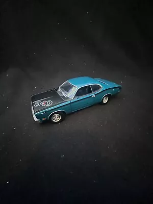 2010 Johnny Lightning 1971 Plymouth Duster 340 Rare Turquoise/Black 1:24 DieCast • $22.99