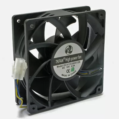 Ultra High Airflow 12V 2.5A MINER SERVER FAN 120x38mm 4.7  3-Pin PWM 285 CFM • $11.95