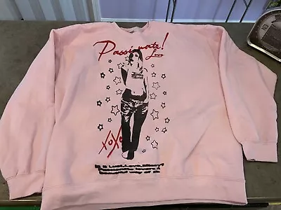 Passionate Love Pink Sweatshirt Size L Punk XO XO • £28.40