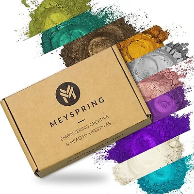 MEYSPRING Gemstones Collection Mica Powder Set - Epoxy Resin Color Pigments • $19.95