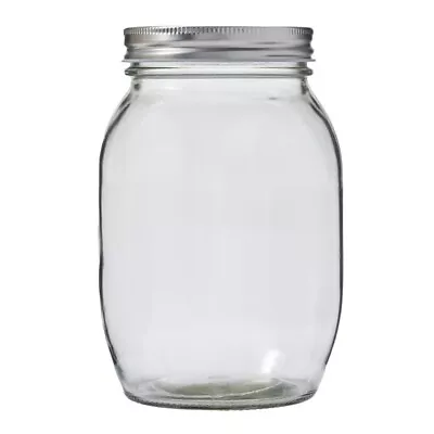 32 Oz Clear Glass Mason Jar With Lid For DIY Arts And Crafts Projects • $25.99
