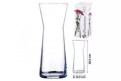 £7.95 • Buy Clear Glass Vase Rounded Fluted Shaped Flowers Wedding Vase Decoration Pasabahce