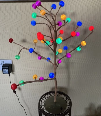 £4.99 • Buy Multi Colour Tree Style Side Or Table Light
