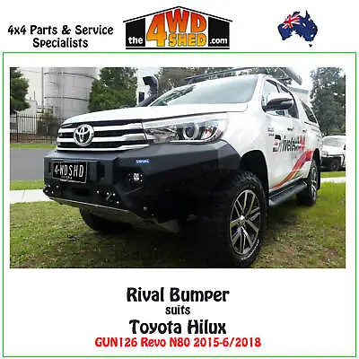 Rival Bumper Bull Bar Fit Toyota Hilux GUN126 Revo N80 2015-6/2018 Drivetech 4x4 • $2799