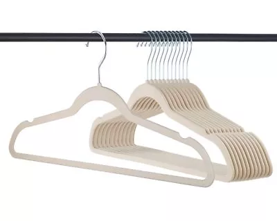 Clothes Hangers Ivory Velvet Hangers Slim Clothes Hanger 10 - 50 - 100 Pack • $29.99