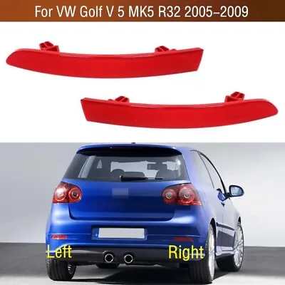 $17.08 • Buy 2Pcs For VW Golf 5 R32 MK5 2004-2008 Tail Bumper Corner Reflector Light Lamp Red