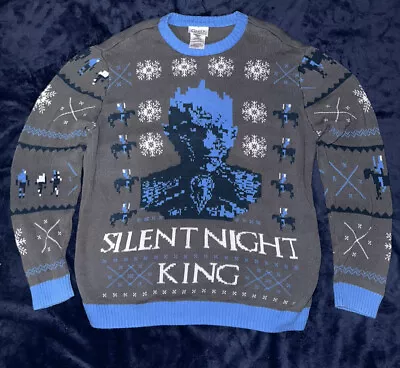 $34.99 • Buy Game Of Thrones Silent Night King Ugly Christmas Holiday Sweater Men's Sz XL HBO