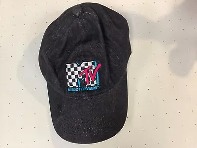 2018 Never Worn/MTV Music Television Baseball Hat Black/Turquoise/Pink Logo • $11.99