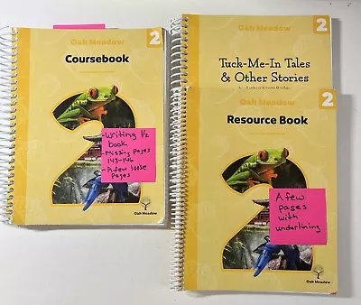 Oak Meadow Grade 2 (2018)Coursebook Resource Book & Tuck-me-tales (as IsRead) • $140