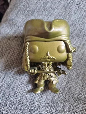 Disney Pirates Of The Caribbean GOLD JACK SPARROW #273 Funko POP Vinyl 4  Figure • £19.95