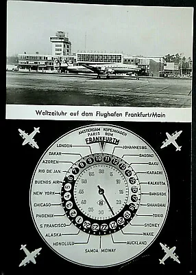 46548 Ak Aircraft Airport World Clock On The Airport Frankfurt/Main • $10.96