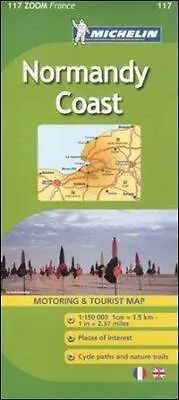 Normandy Coast Michelin ZOOM Map 117 (Michelin Zoom Maps) • £5.50