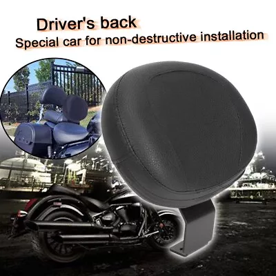 $95.98 • Buy Driver Rider Backrest Cushion Pad PU Leather For Suzuki Boulevard C50 VL400/800