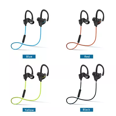 Wireless Sport Stereo Ear Hook Earphone Headphone Headsets For Iphone & Samsung • $16.34