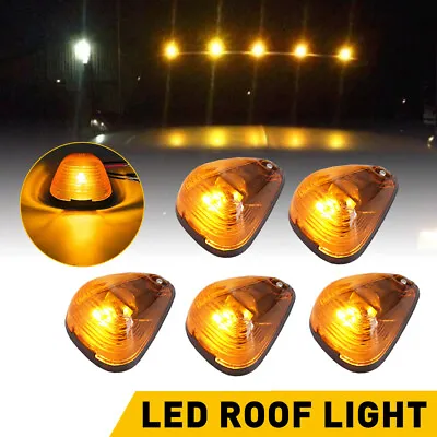 5Pcs Amber Roof Top Cab Amber Running Lights DRL LED For Ford F-250 F-350 F-450 • $22.79