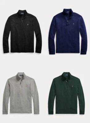 £54.90 • Buy Polo Ralph Lauren Estate Rib Quarter Zip Sweatshirt RRP £139