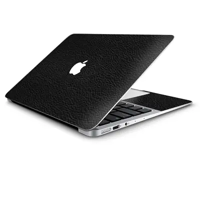 Skin Wrap For Macbook Air 11 Inch Black Leather Pattern Look • $14.98