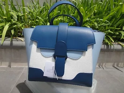 $515 • Buy Senreve Mini Maestra Mixed Leather, Sky(Blues) Colorblock Convertible Straps