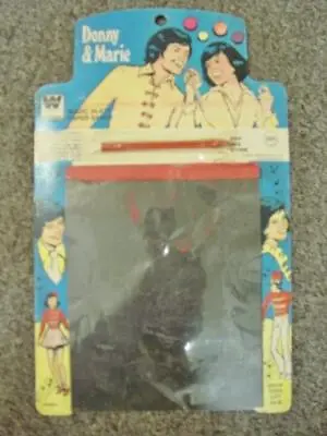 Whitman Osbro 1977 - DONNY & MARIE Magic Slate Paper Saver • $24.99