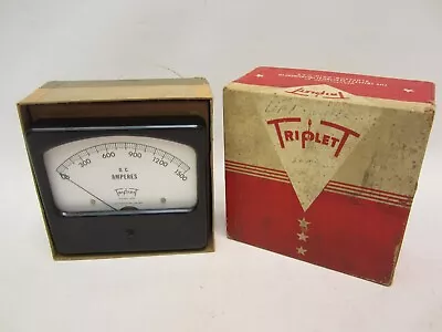 VINTAGE UNUSED TRIPLETT 420 DC AMPERES 0-1500A Panel Meter Gage AMMETER US MADE • $29