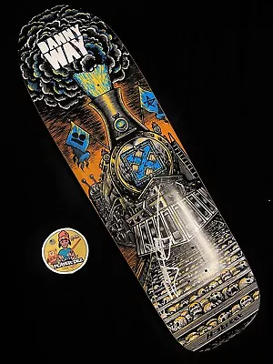 RARE SIGNED Danny Way Orange H Street Skull Train Skateboard Deck AUTOGRAPHED • $321.99